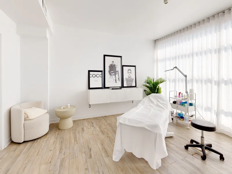 Espace traitement du salon Chez Coco, Ahuntsic
